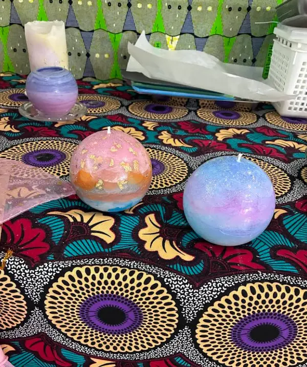 手作りキャンドル作品